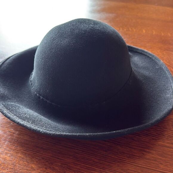 Vintage 1960’s Frank Olive designed for Saks Fifth Avenue Black Wool Hat Women’s - Picture 3 of 11